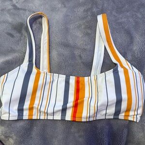 Stripped bathing suit top